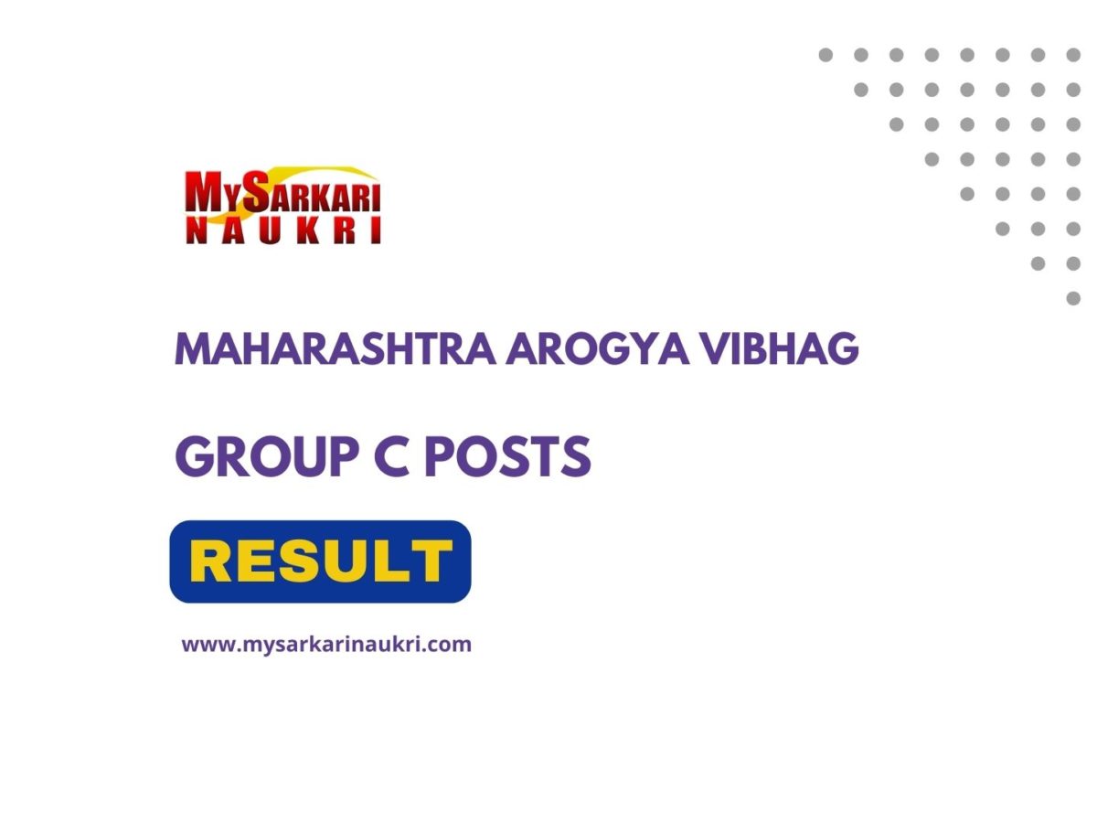 Maharashtra Arogya Vibhag Result