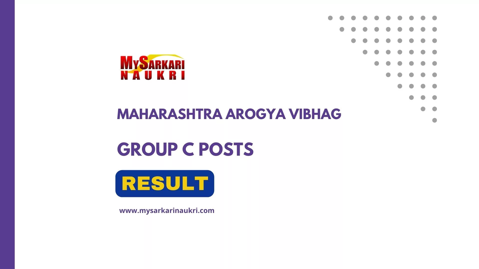 Maharashtra Arogya Vibhag Result