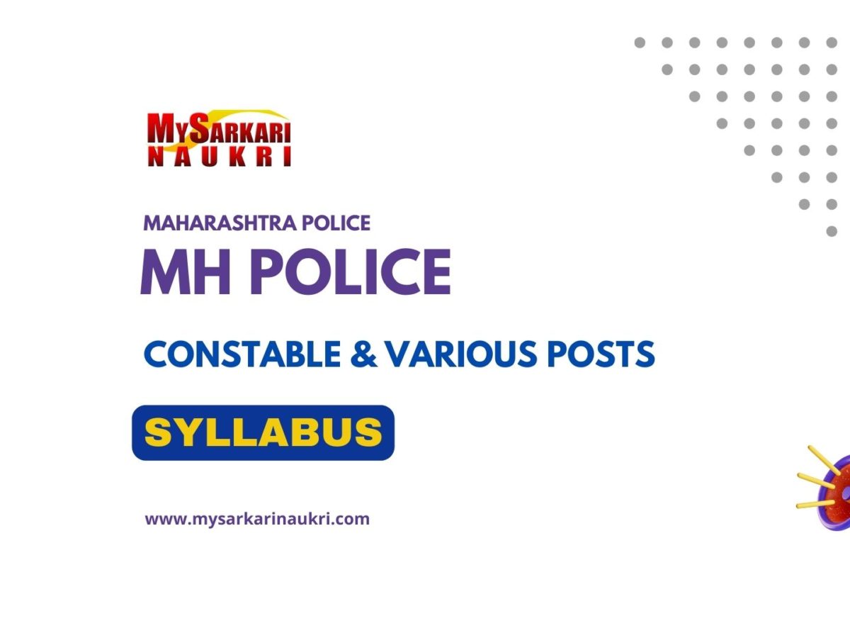 Maharashtra Police Constable Syllabus