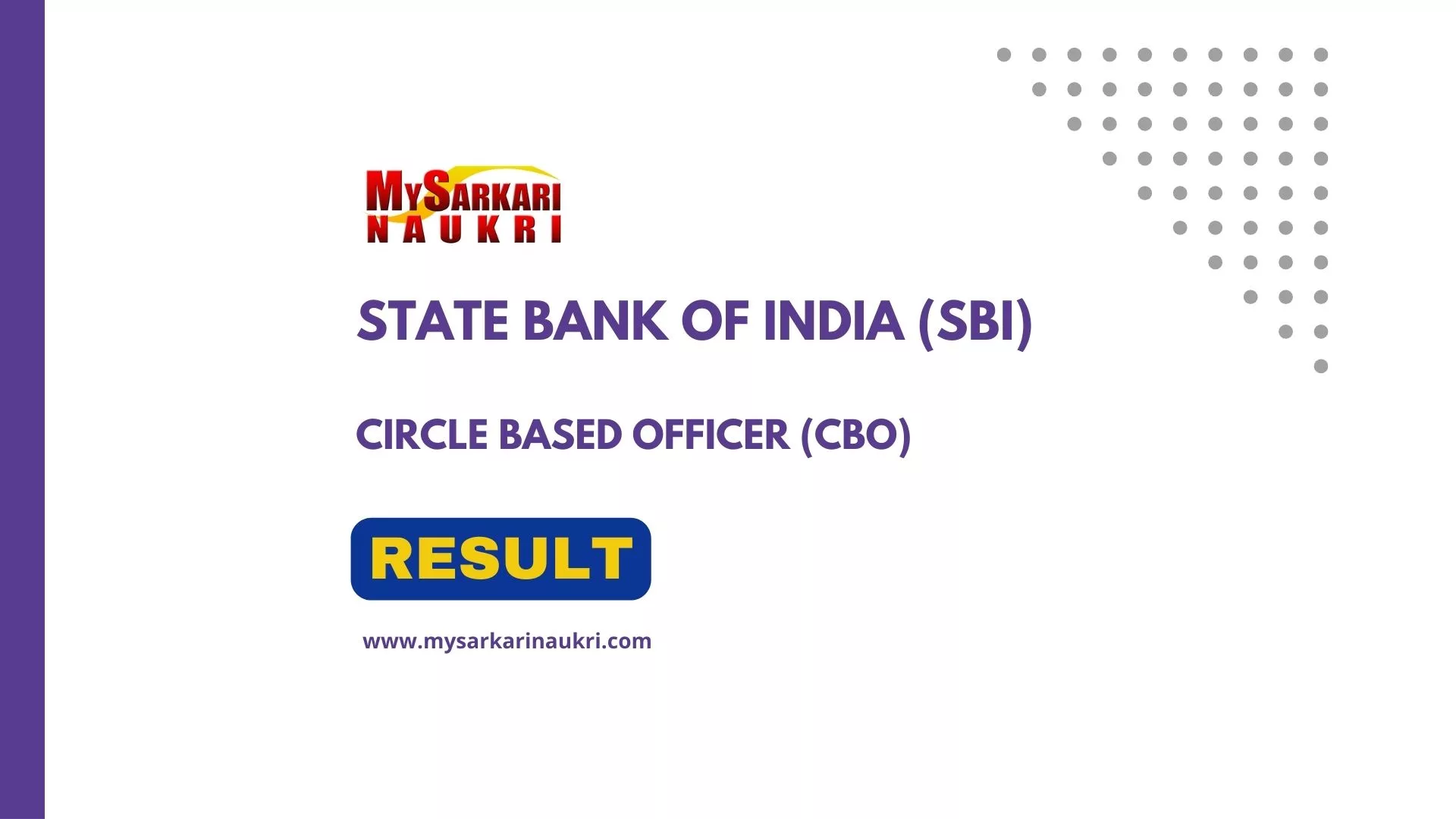 SBI CBO Result
