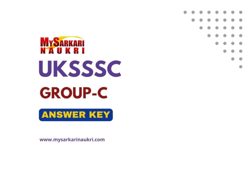 UKSSSC Group C Answer Key