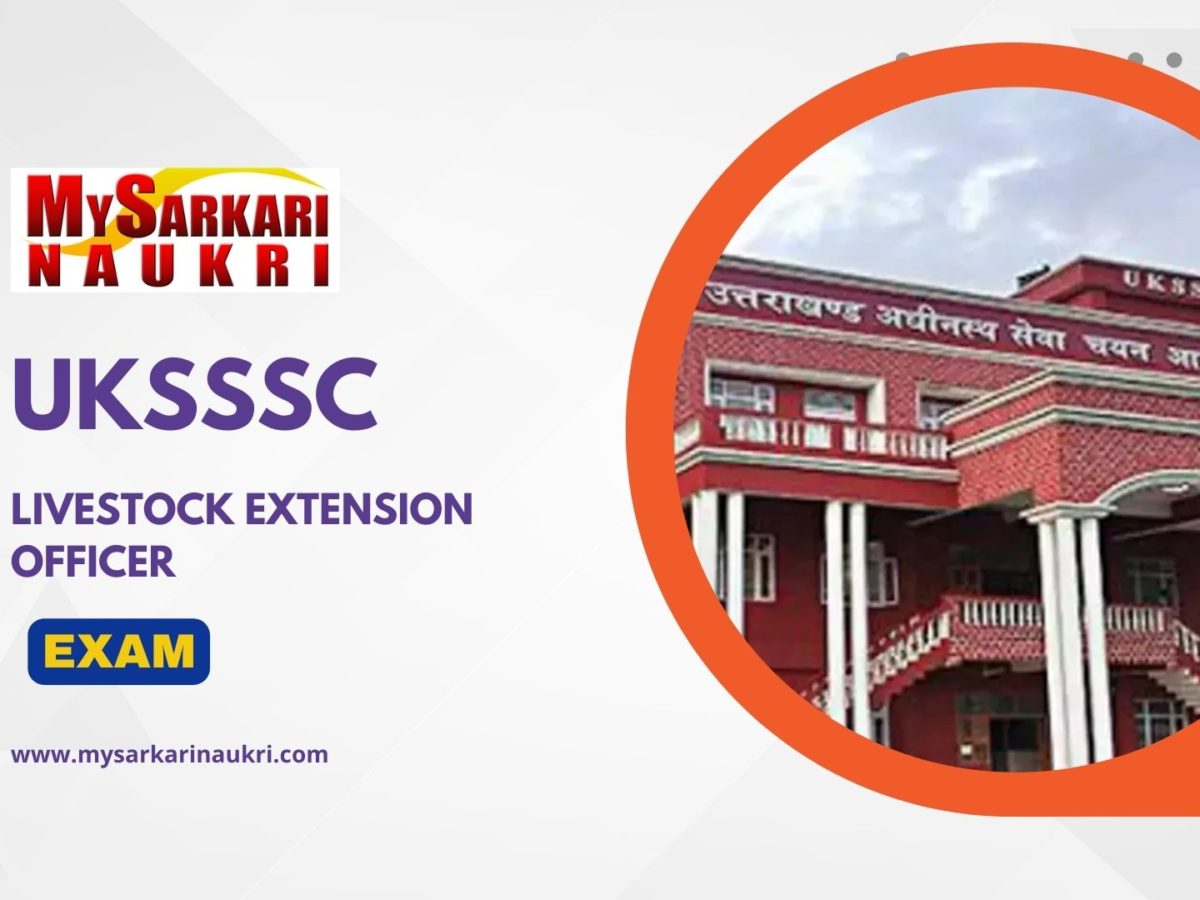 UKSSSC Livestock Extension Officer