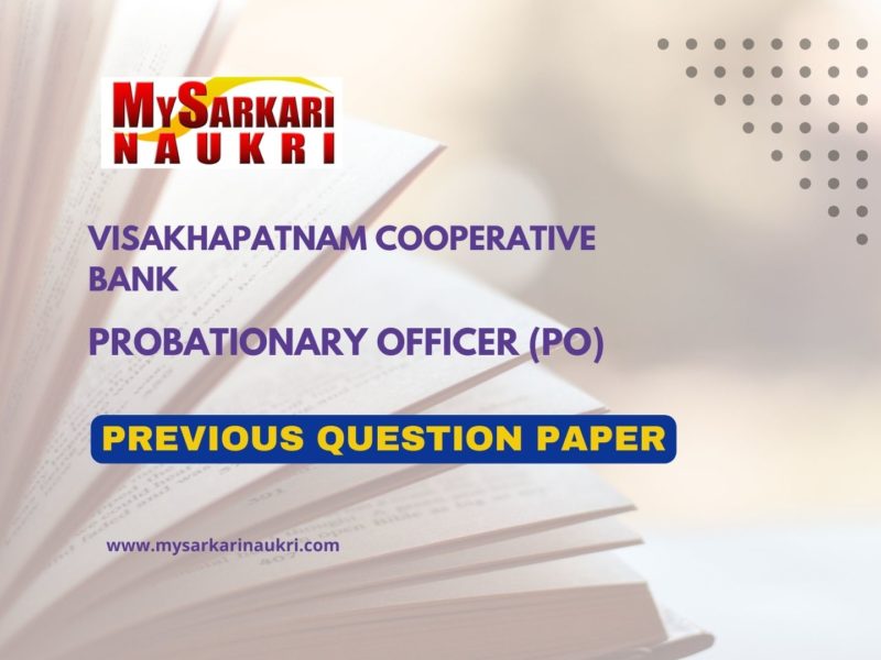 Visakhapatnam Cooperative Bank Exam Previous Question Papers