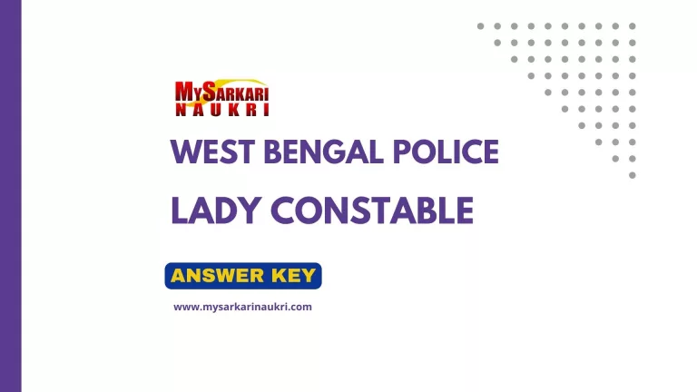 WB Police Lady Constable Answer Key
