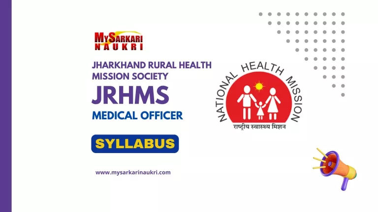 JRHMS Medical Officer Syllabus