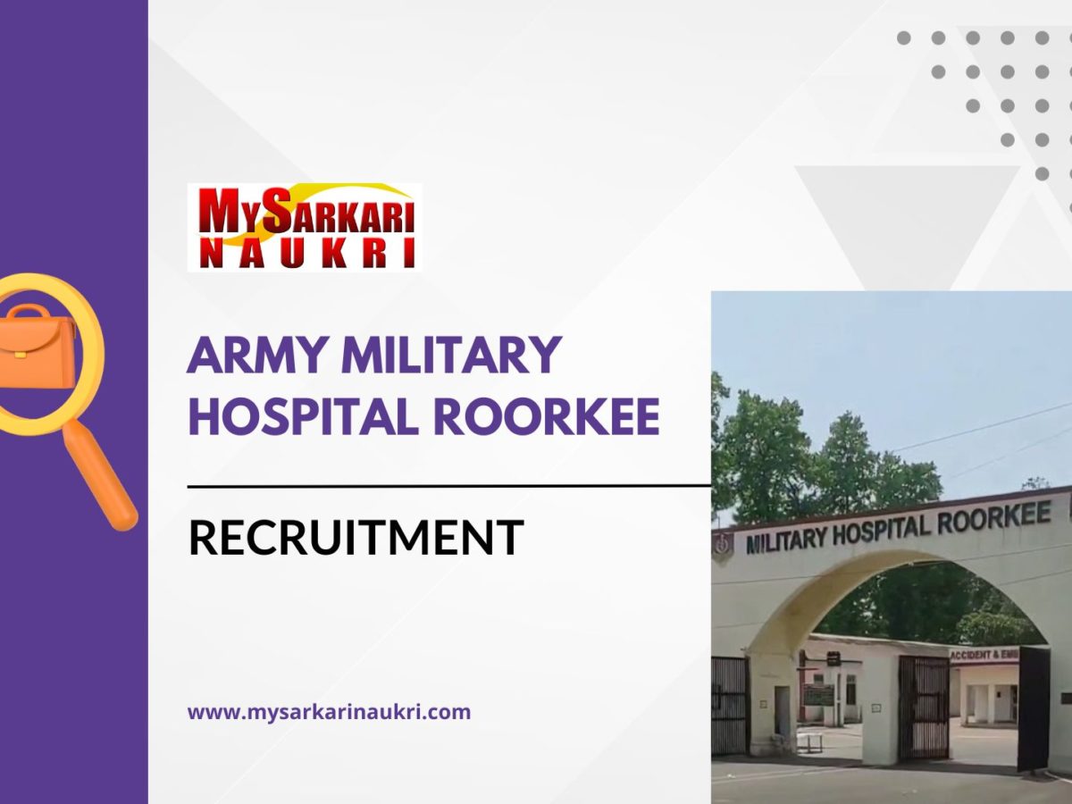 Army Military Hospital Roorkee Recruitment
