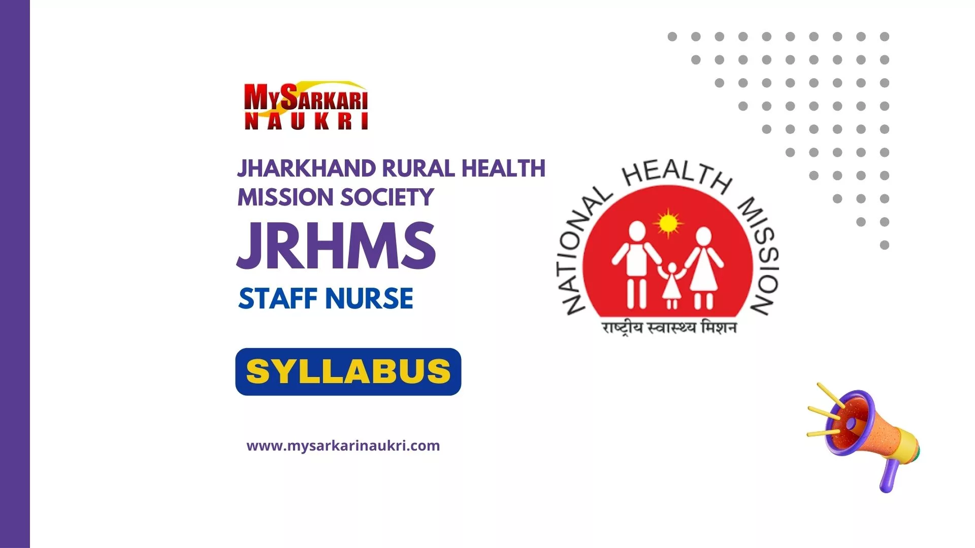 JRHMS Staff Nurse Syllabus