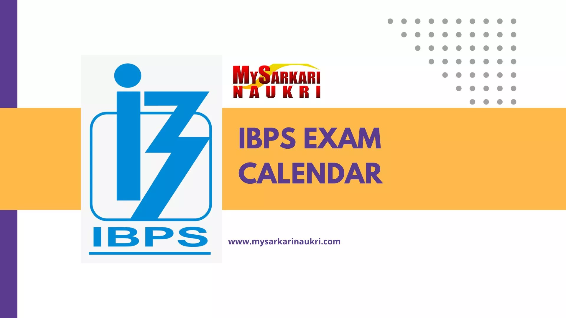 IBPS Exam Calendar 