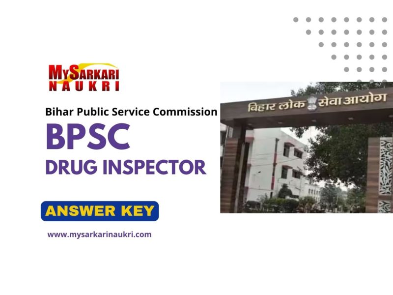 BPSC Drug Inspector Answer Key