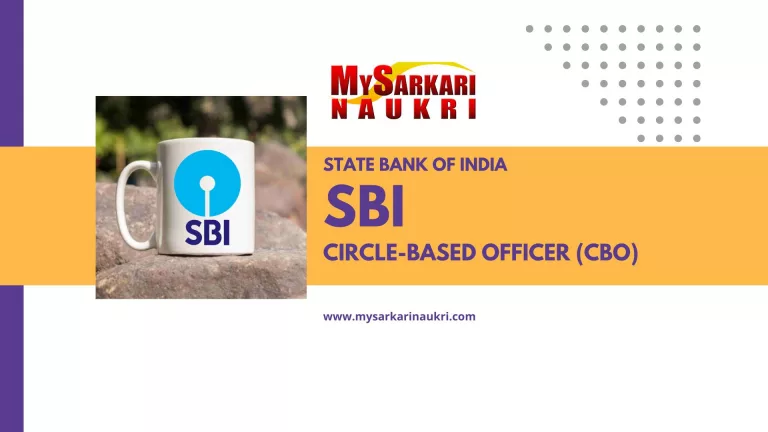 SBI Circle-Based Officer (CBO) Recruitment