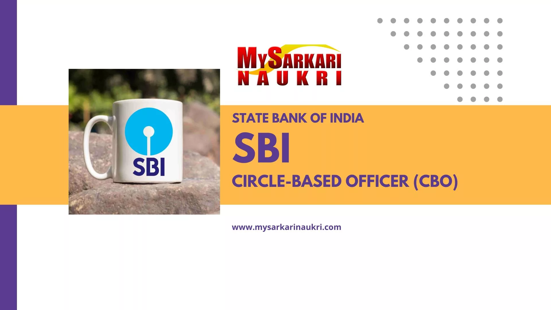 SBI Circle-Based Officer (CBO) Recruitment