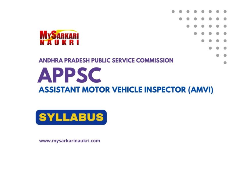 APPSC AMVI Syllabus