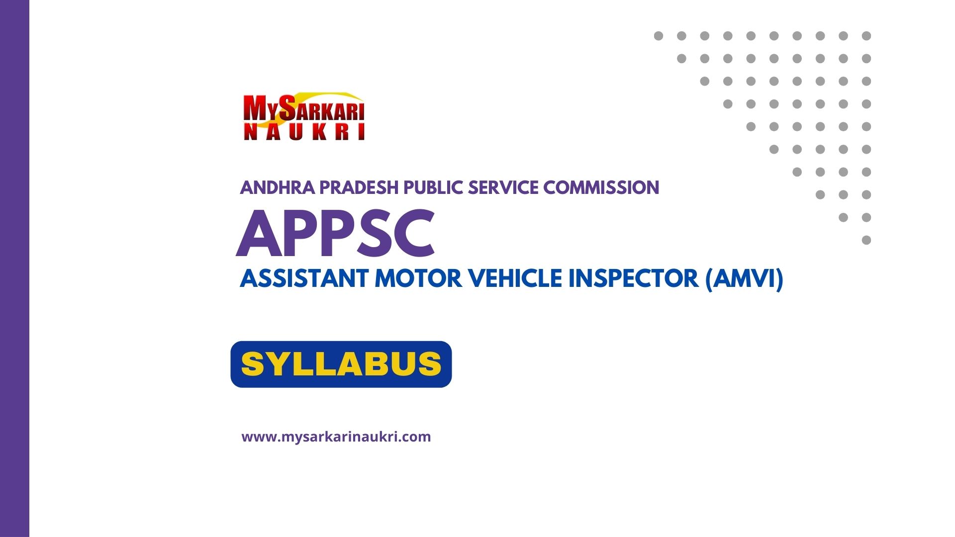 APPSC AMVI Syllabus - MySarkariNaukri En