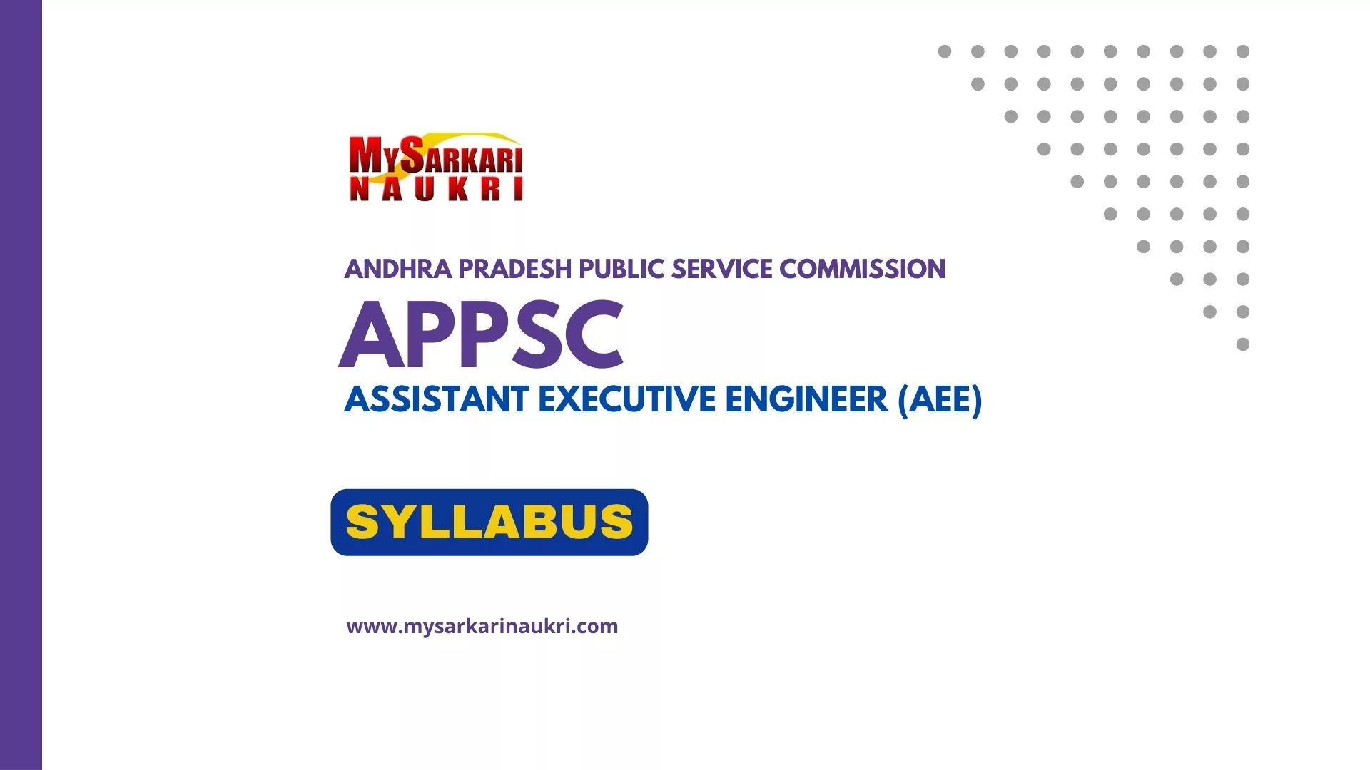 APPSC AEE Syllabus