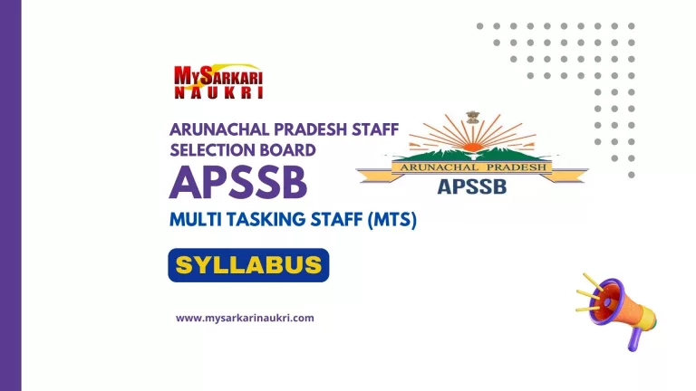 APSSB Multi Tasking Staff (MTS) Syllabus