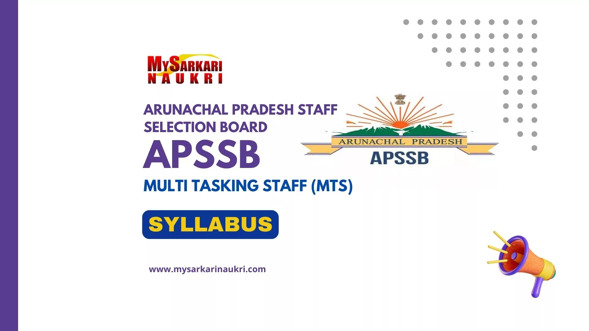 APSSB Multi Tasking Staff (MTS) Syllabus