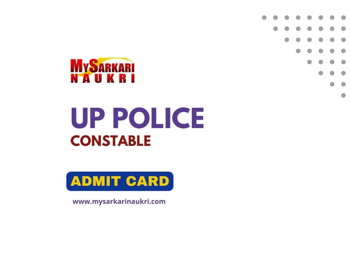 UP Police Constable Admit Card