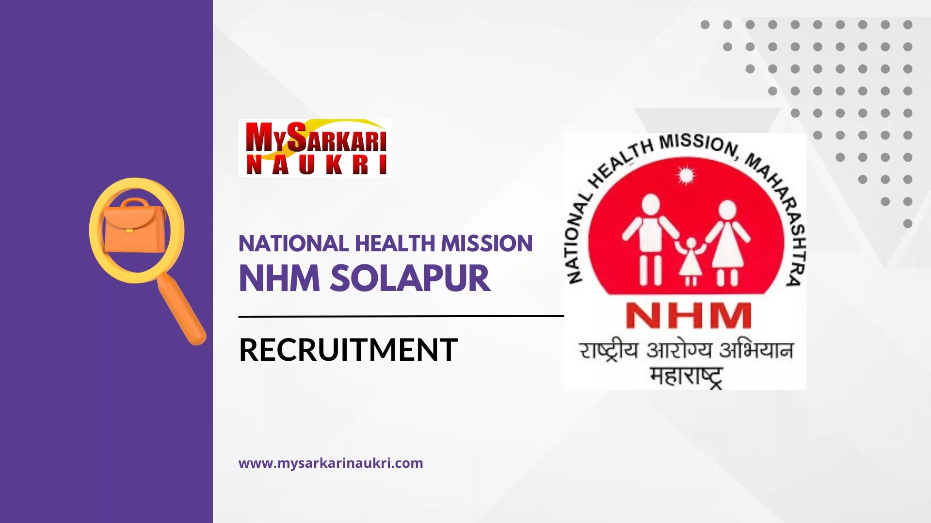 NHM Solapur Recruitment