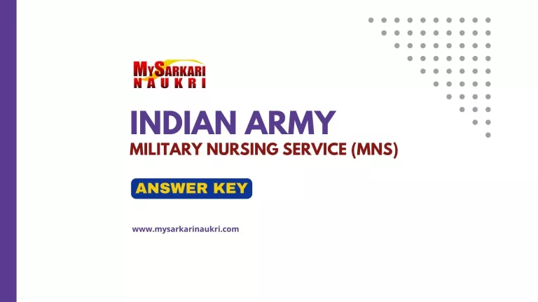 Indian Army MNS Answer Key