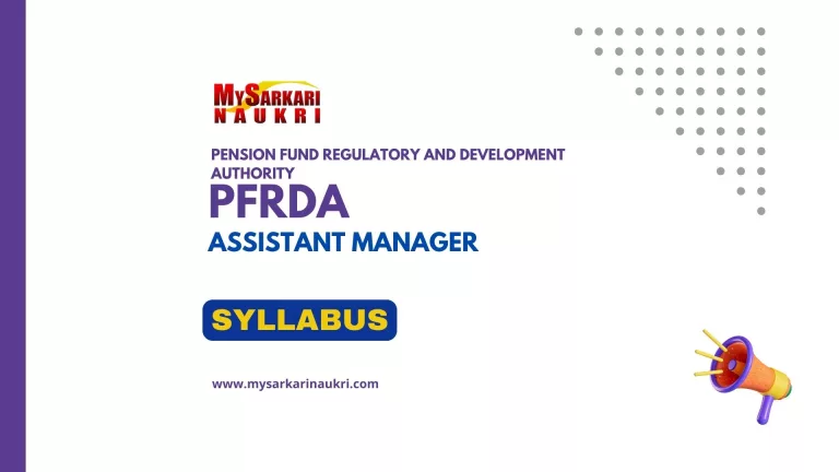 PFRDA Assistant Manager Syllabus