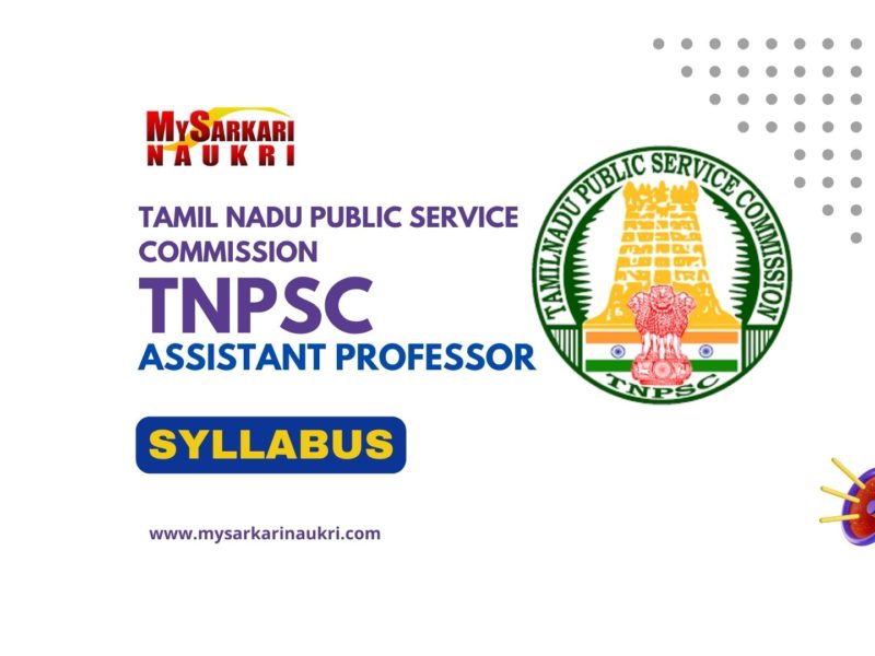 TNPSC Assistant Professor Syllabus