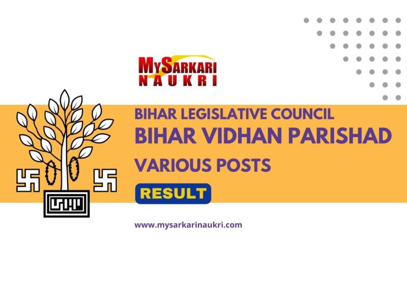 Bihar Vidhan Parishad Result