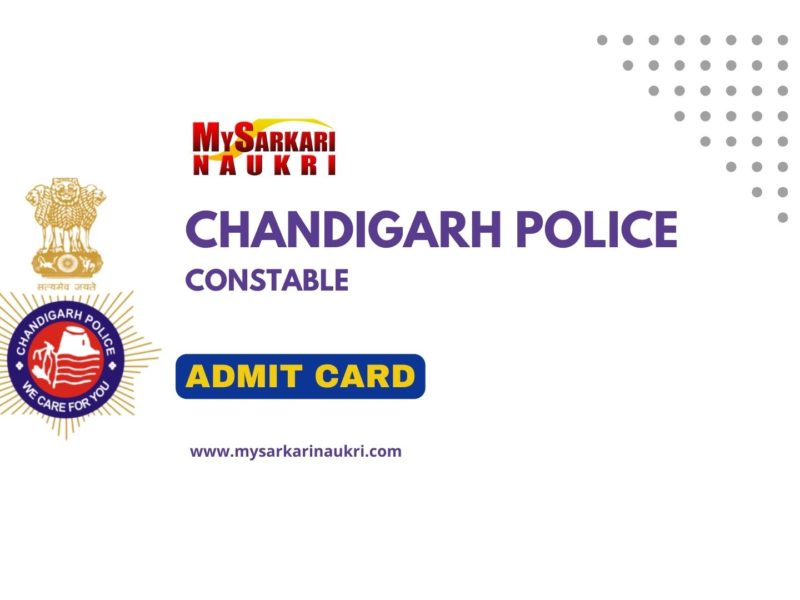 Chandigarh Police Constable Admit Card