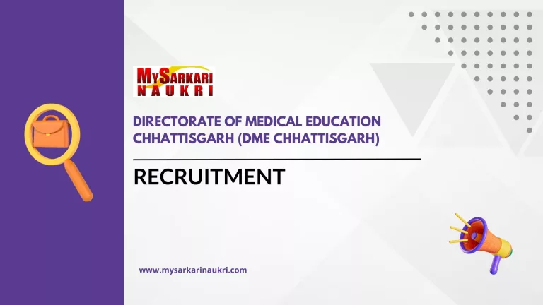 Directorate of Medical Education Chhattisgarh (DME Chhattisgarh)