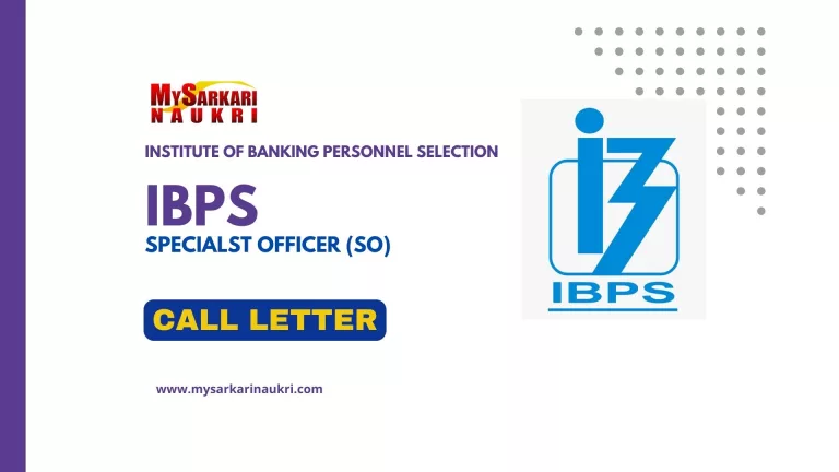 IBPS SO Interview Call Letter