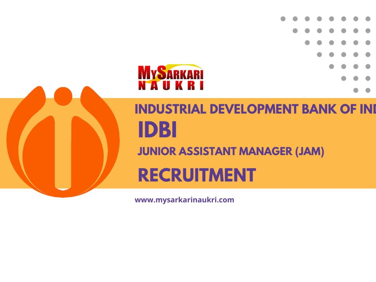 IDBI Bank Junior Assistant Manager Recruitment