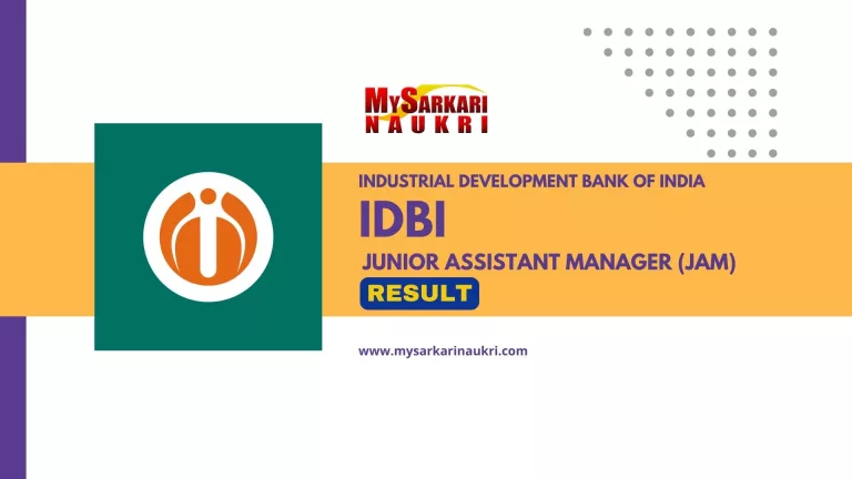 IDBI Junior Assistant Manager Result