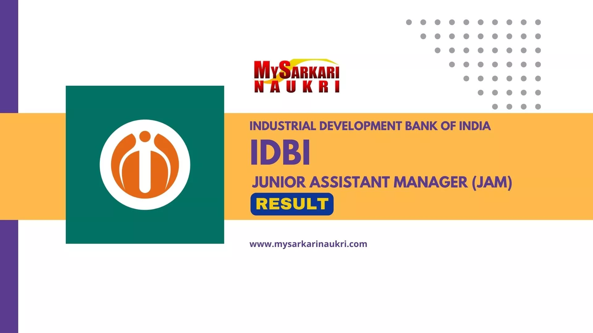 IDBI Junior Assistant Manager Result