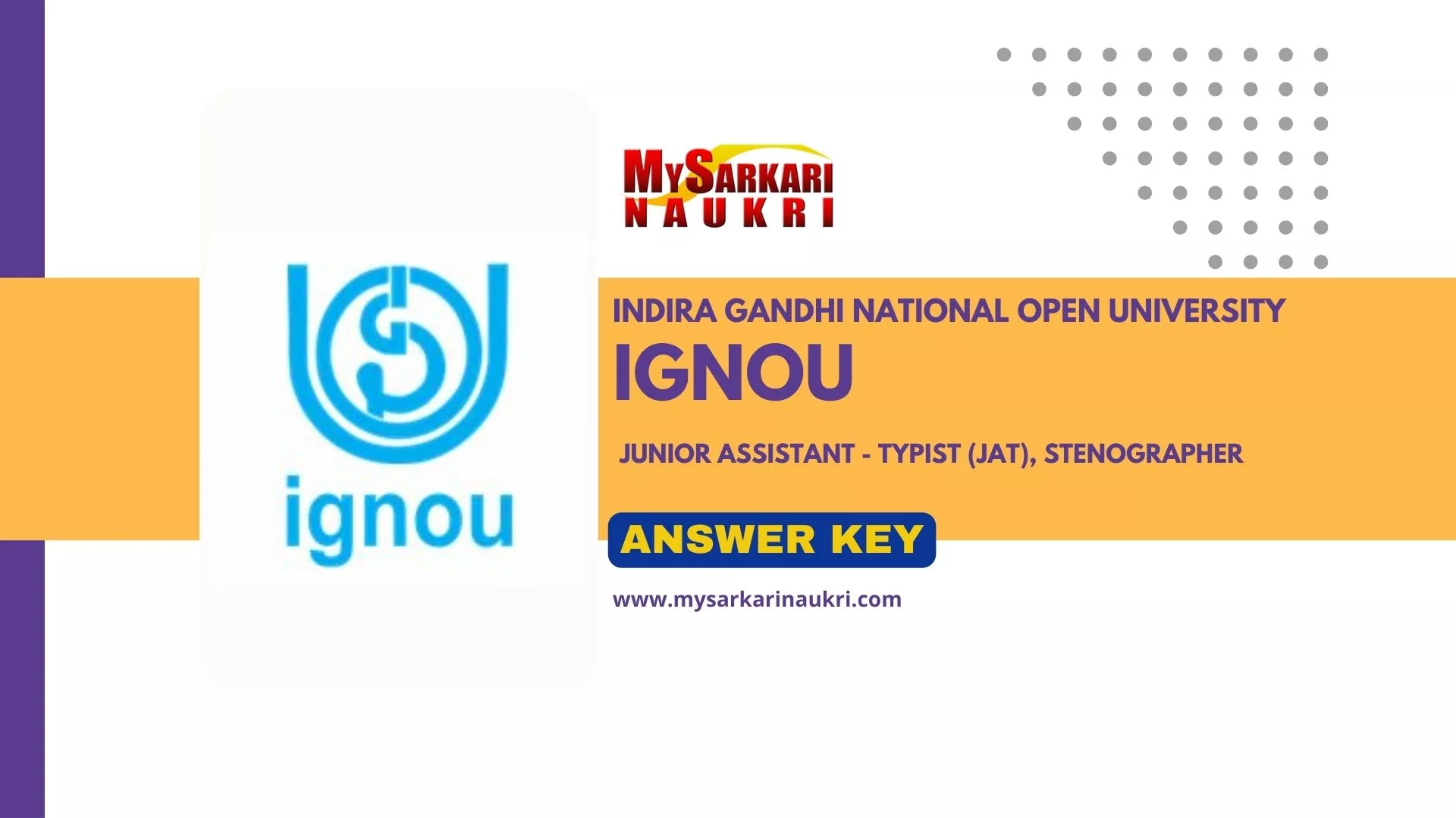 IGNOU Answer Key