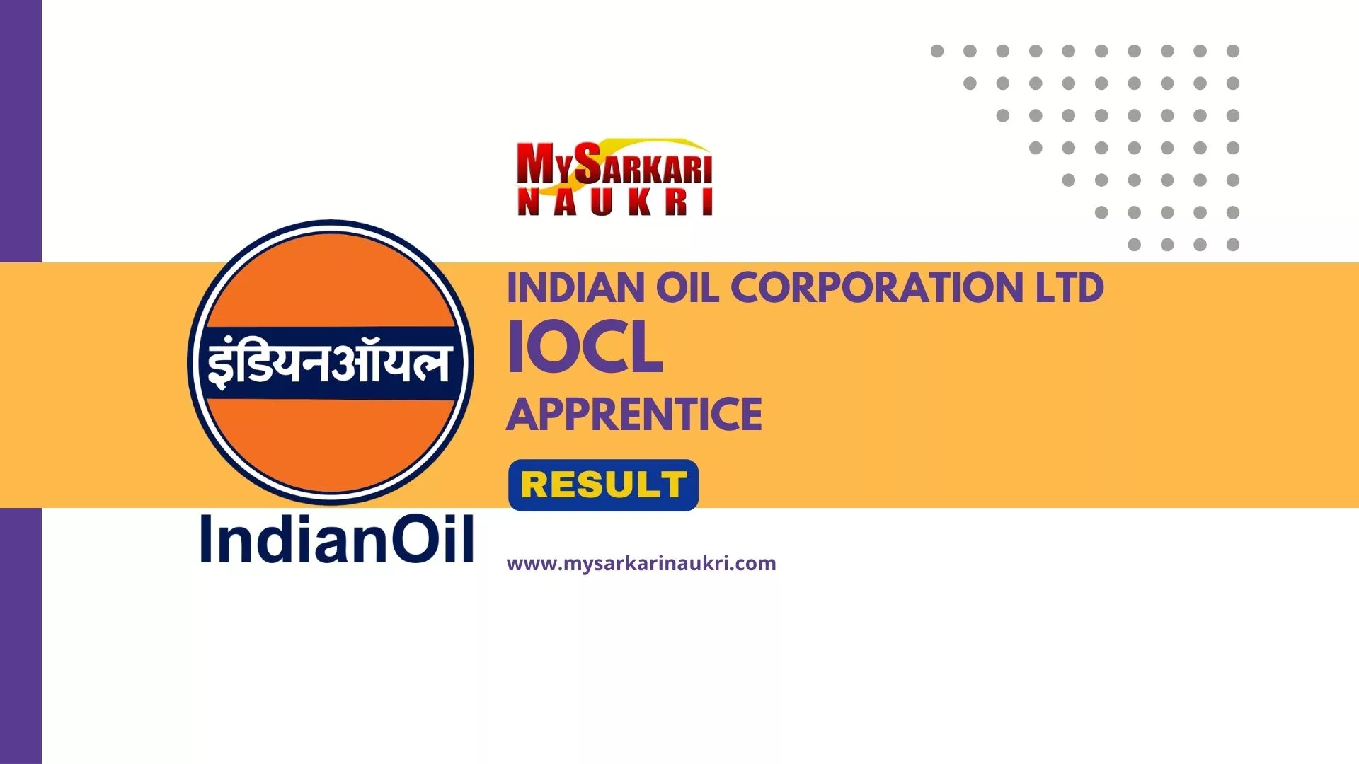 IOCL Apprentice Result