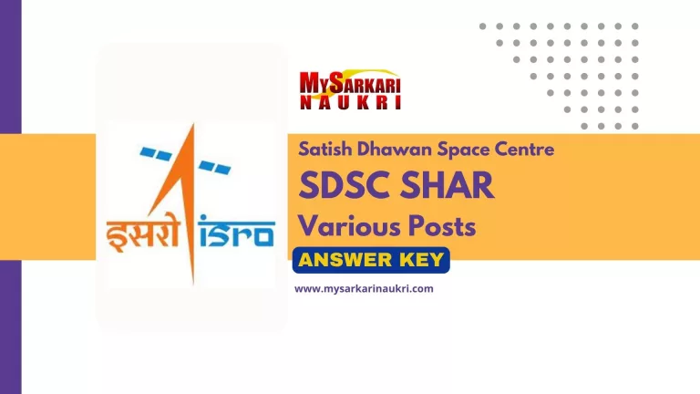 ISRO SDSC Answer Key