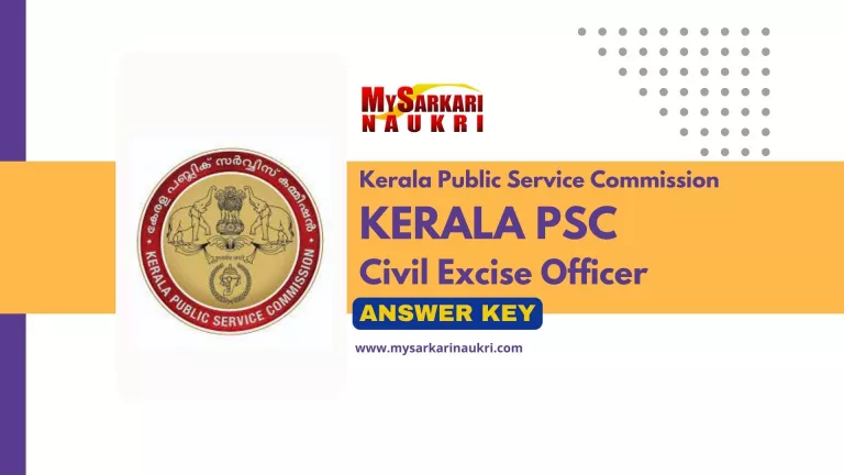 Kerala PSC Civil Excise Officer Answer Key