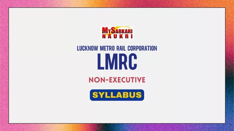 LMRC Non-Executive Syllabus