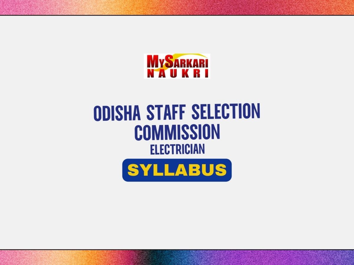 OSSC Electrician Syllabus