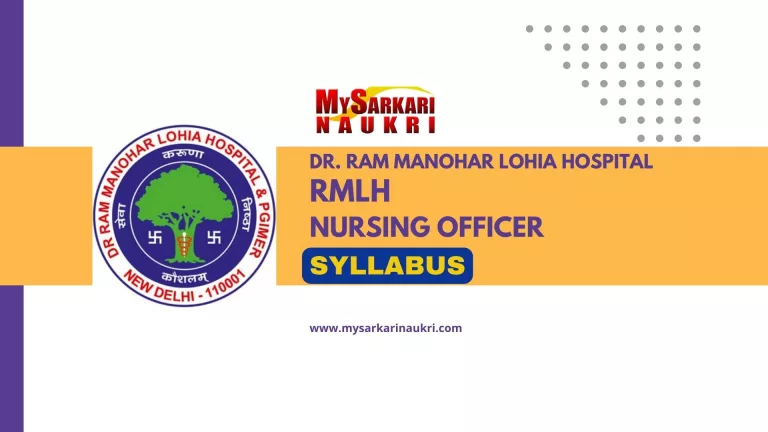 RML Hospital Nursing Officer Syllabus