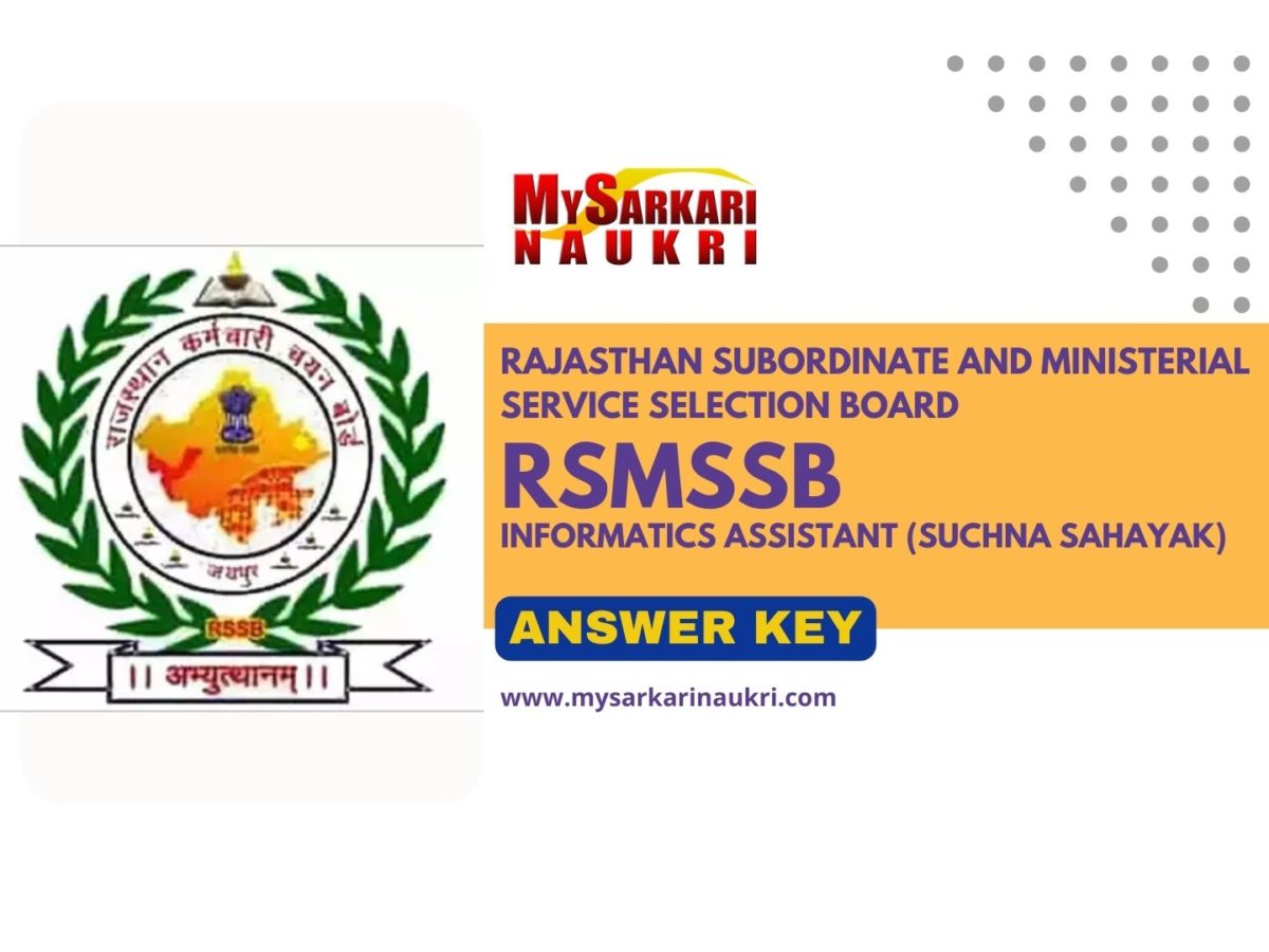 RSMSSB Informatics Assistant Answer Key