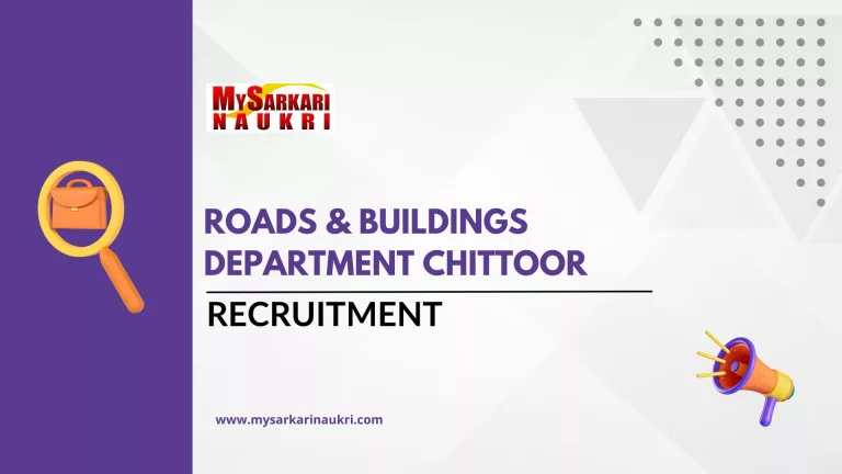 Roads & Buildings Department Chittoor