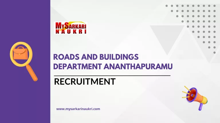 Roads and Buildings Department Ananthapuramu