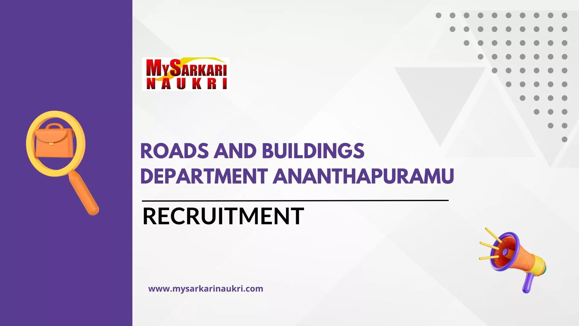 Roads and Buildings Department Ananthapuramu