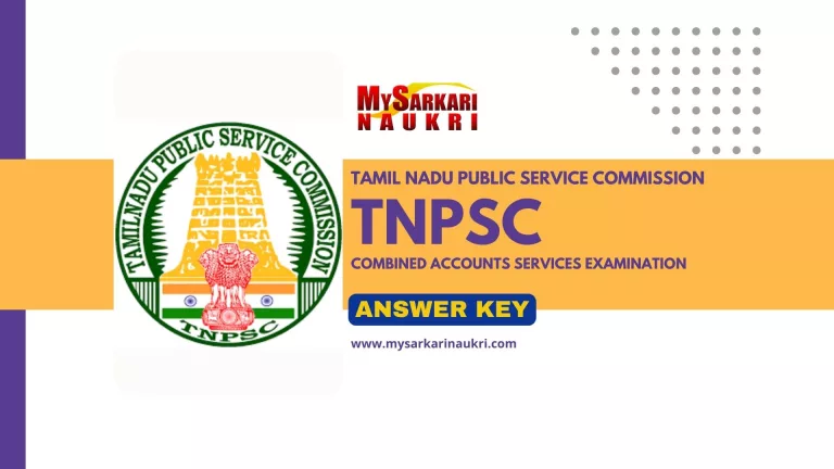 TNPSC Combined Accounts Services Exam Answer Key