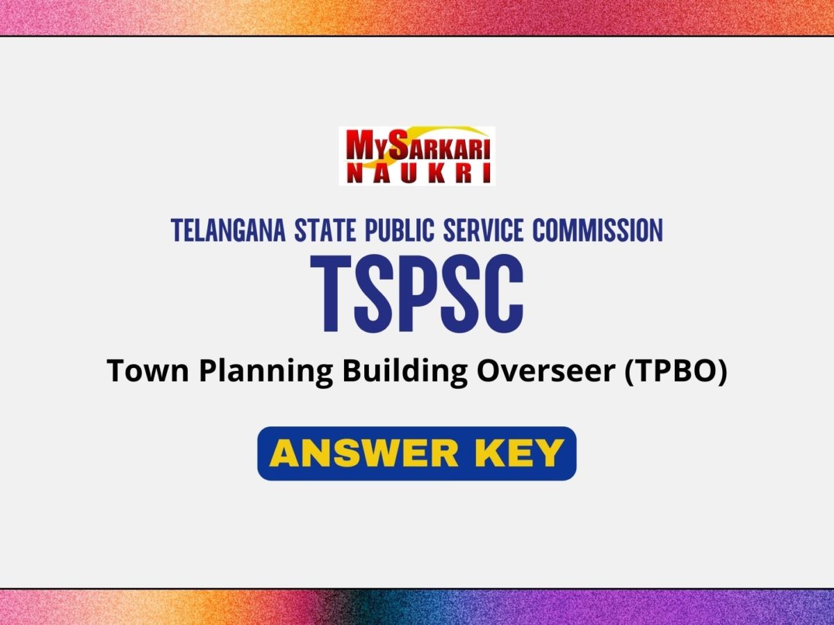 TSPSC TPBO Answer Key