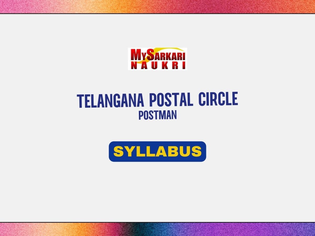 Telangana Postal Circle Postman Syllabus