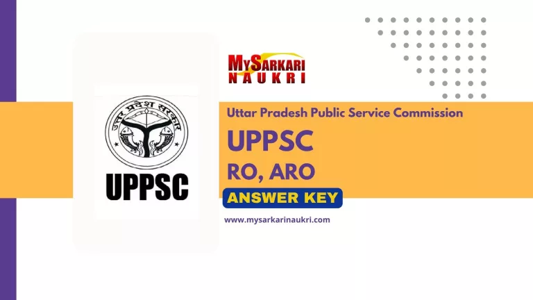 UPPSC RO ARO Answer Key