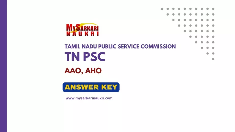 TNPSC AAO, AHO Answer Key