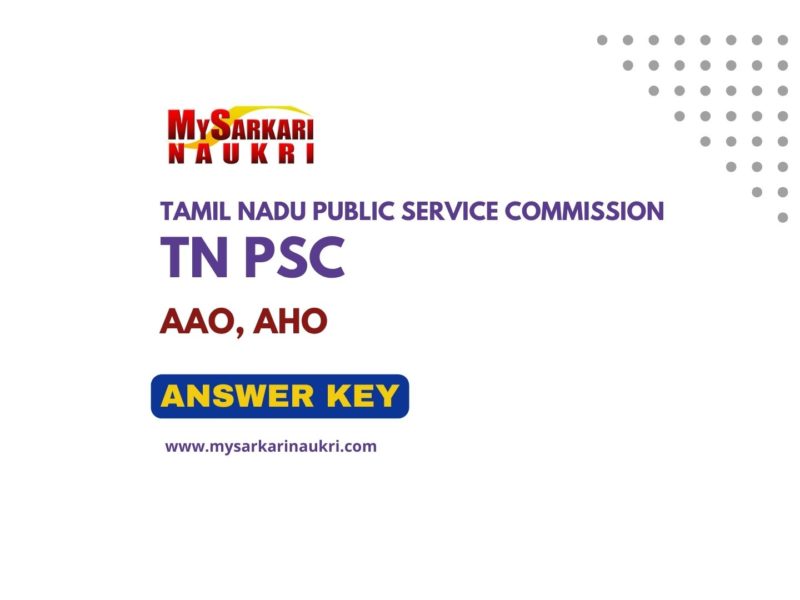 TNPSC AAO, AHO Answer Key