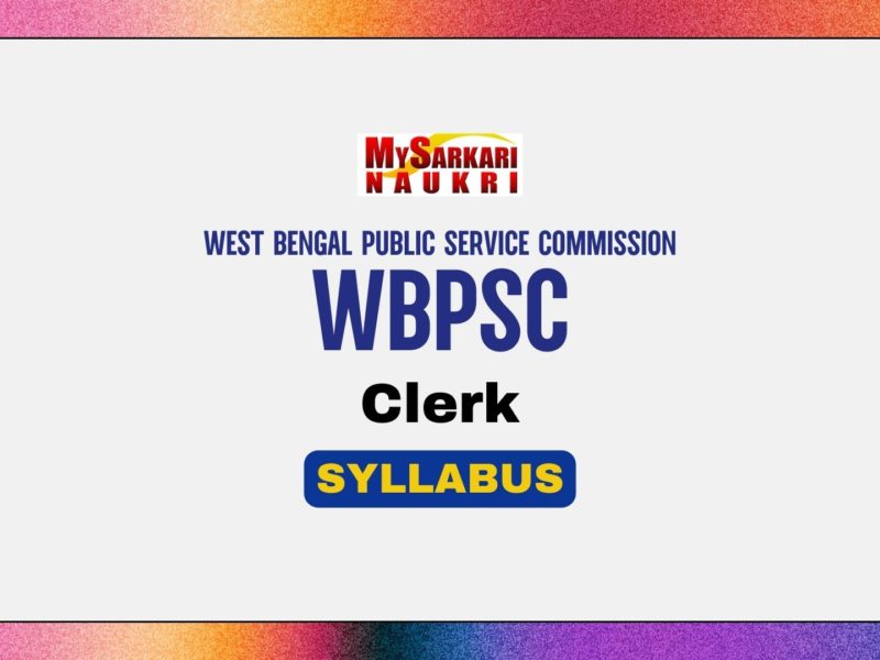 WBPSC Clerk Syllabus